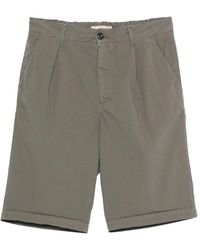 40 Weft - Pleated-Design Shorts - Lyst