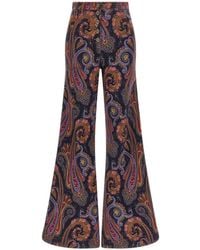 Etro - Paisley-Print Flared Jeans - Lyst