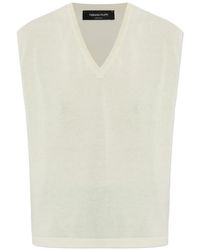 Fabiana Filippi - V-Neck Sleeveless Vest - Lyst
