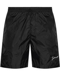 Givenchy - Logo-Embroidered Swim Shorts - Lyst