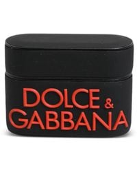 Dolce & Gabbana - Étui Pour Airpods À Logo Embossé - Lyst