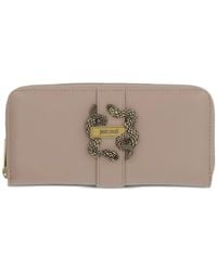 Just Cavalli - Snake-Plaque Zip-Around Wallet - Lyst
