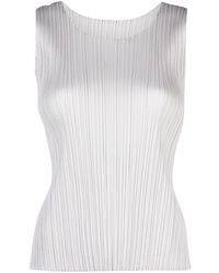 Pleats Please Issey Miyake Monthly Colors January Pleated Crop Top in ...