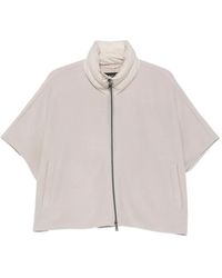 Luisa Cerano - Padded-Collar Zip-Up Jacket - Lyst