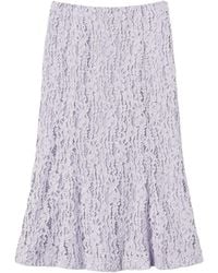 Twinset - Jupe À Fleurs Brodées - Lyst