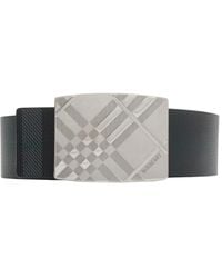 Burberry - Reversible Engraved-Buckle Leather Belt - Lyst