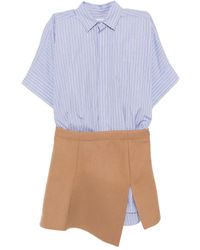 Sacai - Asymmetric Shirtdress - Lyst