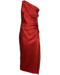 Michelle Mason - Vestido con detalles fruncidos - Lyst