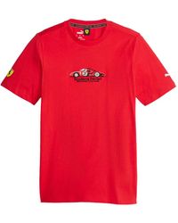 PUMA - X Ferrari Race Embroidered T-Shirt - Lyst