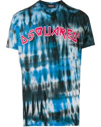 DSquared² - Tie-Dye Logo Print T-Shirt - Lyst