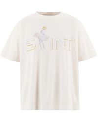 SAINT Mxxxxxx - T-Shirt En Coton À Imprimé Graphique - Lyst