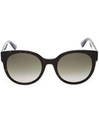 Gucci - Round-Frame Tortoiseshell-Effect Sunglasses - Lyst