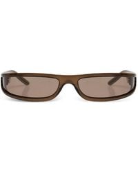 Rick Owens - Sonnenbrille Mit Eckigem Gestell - Lyst