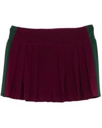 Norma Kamali - Pleated Mini Skirt - Lyst