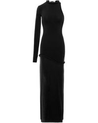MANURI - Candy One-Sleeve Braided-Detail Maxi Dress - Lyst