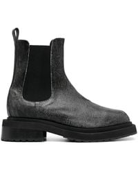 Eckhaus Latta - Mike Cracked-effect Leather Boots - Lyst
