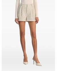 Alice + Olivia - Conry Sequin-Embellished Pleated Shorts - Lyst
