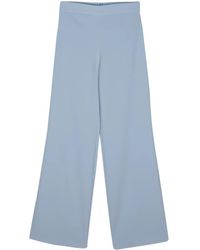 Fely Campo - Zipped Straight Trousers - Lyst