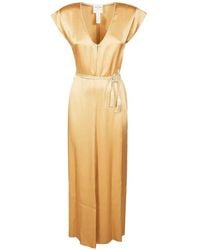 forte_forte - Tassel-Belt Midi Dress - Lyst