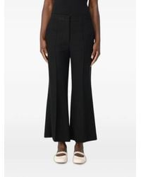 MSGM - Pressed-Crease Cropped Trousers - Lyst