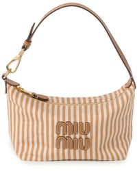 Miu Miu - Mini Spirit Striped Shoulder Bag - Lyst