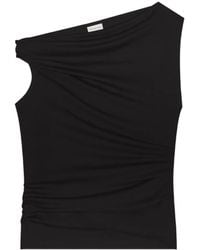 Dries Van Noten - Off-Shoulder Jersey Top - Lyst