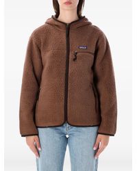 Patagonia - Fleece Hooded Jacket - Lyst