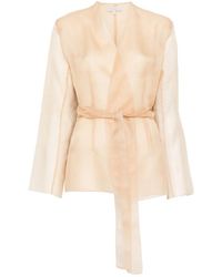 Antonelli - Belted V-Neck Jacket - Lyst