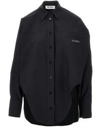 The Attico - Embroidered-Logo Cotton Top - Lyst