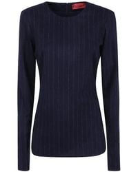Thelatest - Pinstripe-Pattern Long-Sleeve Top - Lyst
