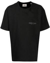 Fear Of God - Logo-Print Cotton T-Shirt - Lyst