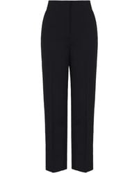Giorgio Armani - High-Waisted Wool Trousers - Lyst