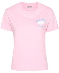 Mc2 Saint Barth - Emilie T-Shirt mit Logo-Print - Lyst