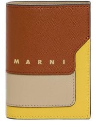 Marni - Portemonnaie Aus Saffiano-Leder - Lyst