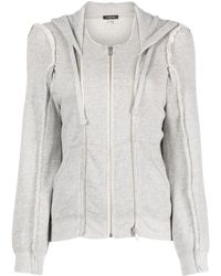 R13 - Zip-up Cotton Hoodie - Lyst