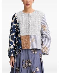 Munthe - Naime Sequin-Embellished Patchwork Jacket - Lyst