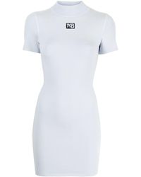 Alexander Wang - Mini-jurk Met Logopatch - Lyst