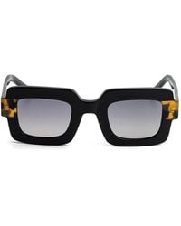 Kaleos Eyehunters - Nelson Square Tortoiseshell-Effect Sunglasses - Lyst