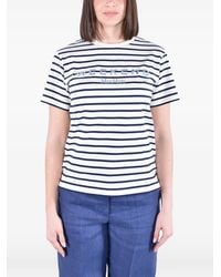 Weekend by Maxmara - T-Shirt Wodbora À Broderies Et Rayures - Lyst
