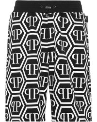 Philipp Plein - Pantalones cortos de chándal con monograma - Lyst