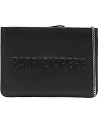 Patrizia Pepe - (Im)Perfection Embossed Leather Clutch Bag - Lyst