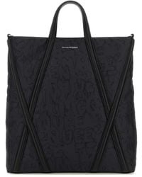 McQueen - Borsa Tote Harness Con Stampa Graffiti - Lyst