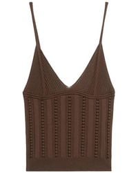 Blumarine - Knit V-Neck Top - Lyst