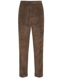 Barba Napoli - Corduroy Pleated Trousers - Lyst