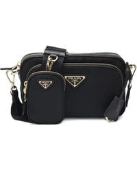 Prada - Borsa A Tracolla Con Zip - Lyst
