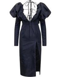 LAQUAN SMITH - Puff Midi Dress - Lyst