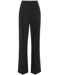 Elisabetta Franchi - Pantalon De Costume En Crêpe À Détails De Plis - Lyst