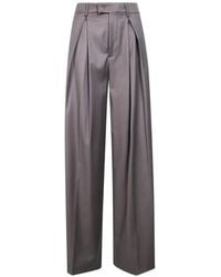 Berwich - Pleated Wide-Leg Trousers - Lyst