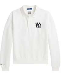 Polo Ralph Lauren - X New York Yankees Sweatshirt Mit Logo-Applikation - Lyst