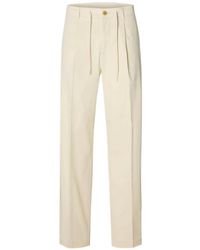 SELECTED - Broek Met Geplooide Band - Lyst